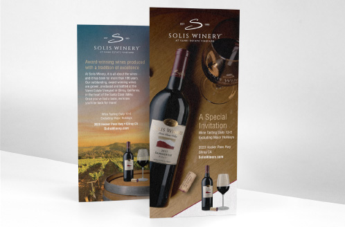 Solis Winery Rack Card