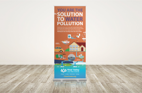 West Valley Clean Water Pull Up Banner