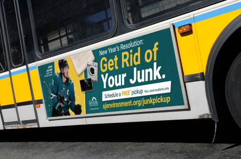 CSJ Sharks Rid of Junk Bus Ad